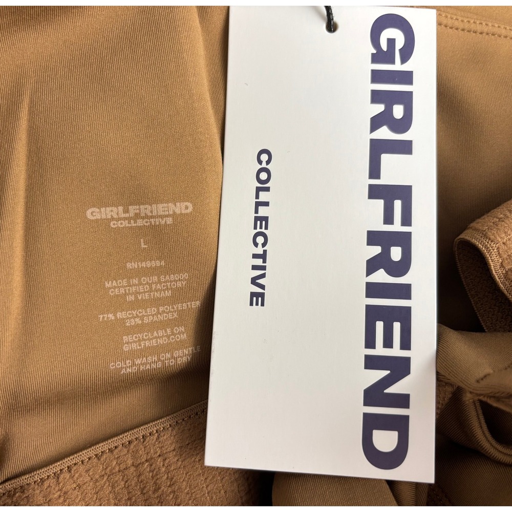 Girlfriend Collective Compressive Unitard Bodysuit Jumpsuit Brown L NWT 2743 - Picture 5 of 5